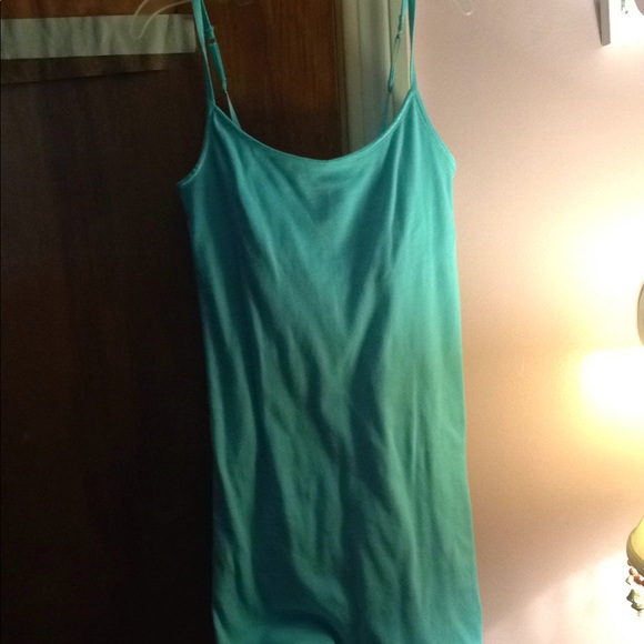 Mint and coral Camino/tank top - Picture 3 of 4